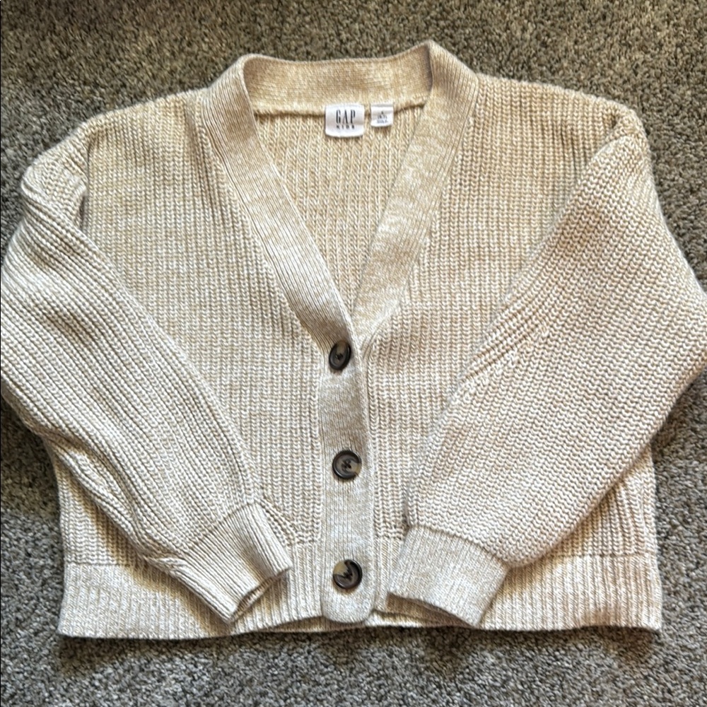 GAP Cream Cardigan Sweater Chunky Knit